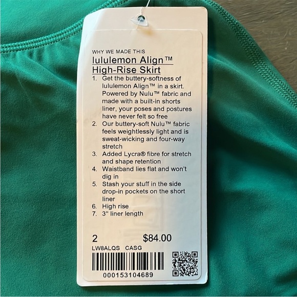 lululemon Align™ High-Rise Skirt in “Cascadia Green”. - Picture 3 of 4
